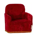 Maileg Maileg Folding chair Mouse - Red Velvet