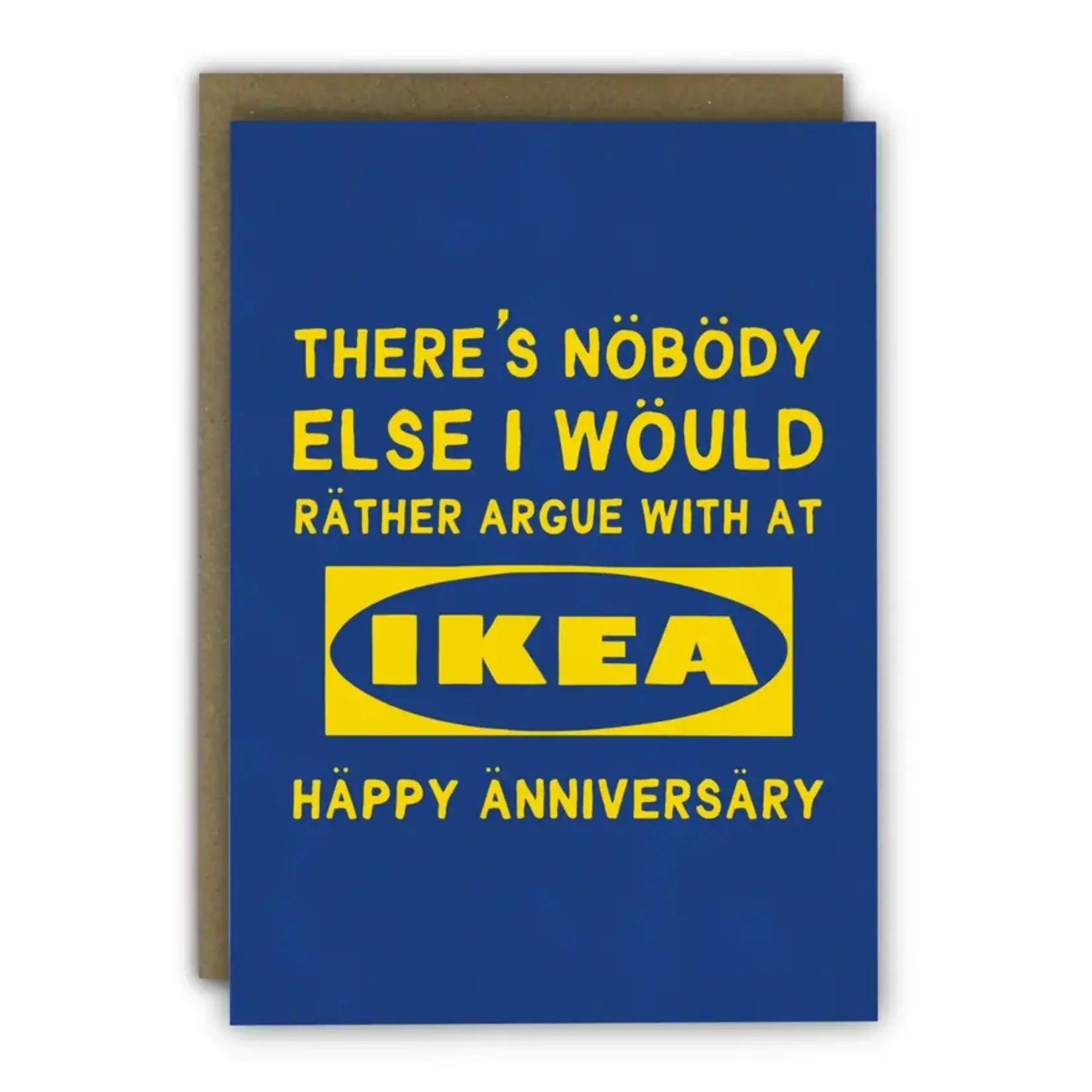 Running With Scissors Anniversary Sarcastic Ikea Argument Chosen One Card