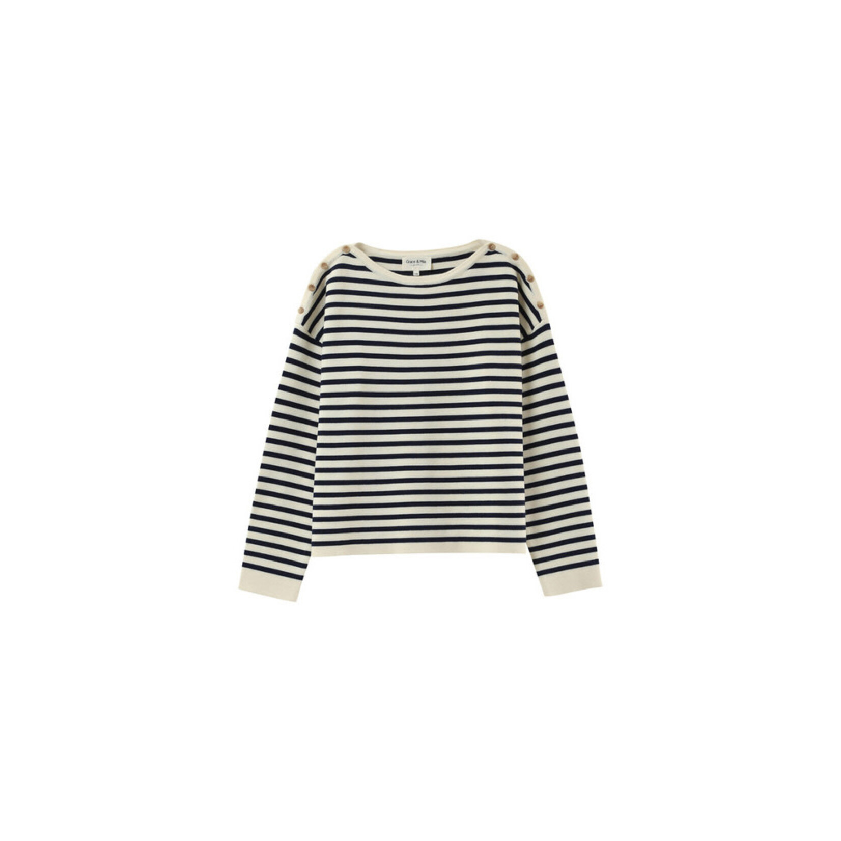 Grace & Mila Ecru Pachamama Sweater Striped Jumper