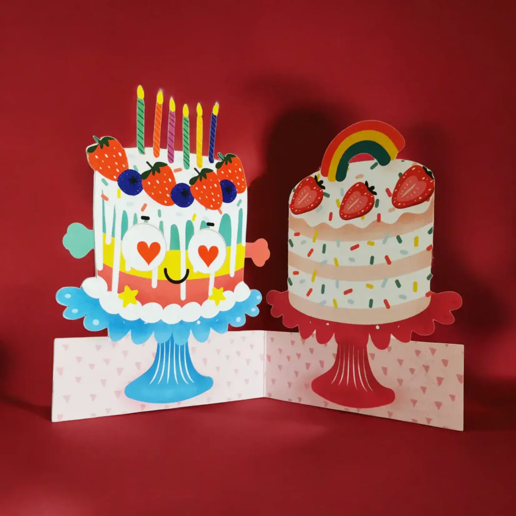 AllJoy Design Jiggly Eyes Birthday Cake Card
