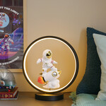 Steepletone Ultra Cool Moon Astronaut ASTRO SURF ROCKET figurine LED Ring Light
