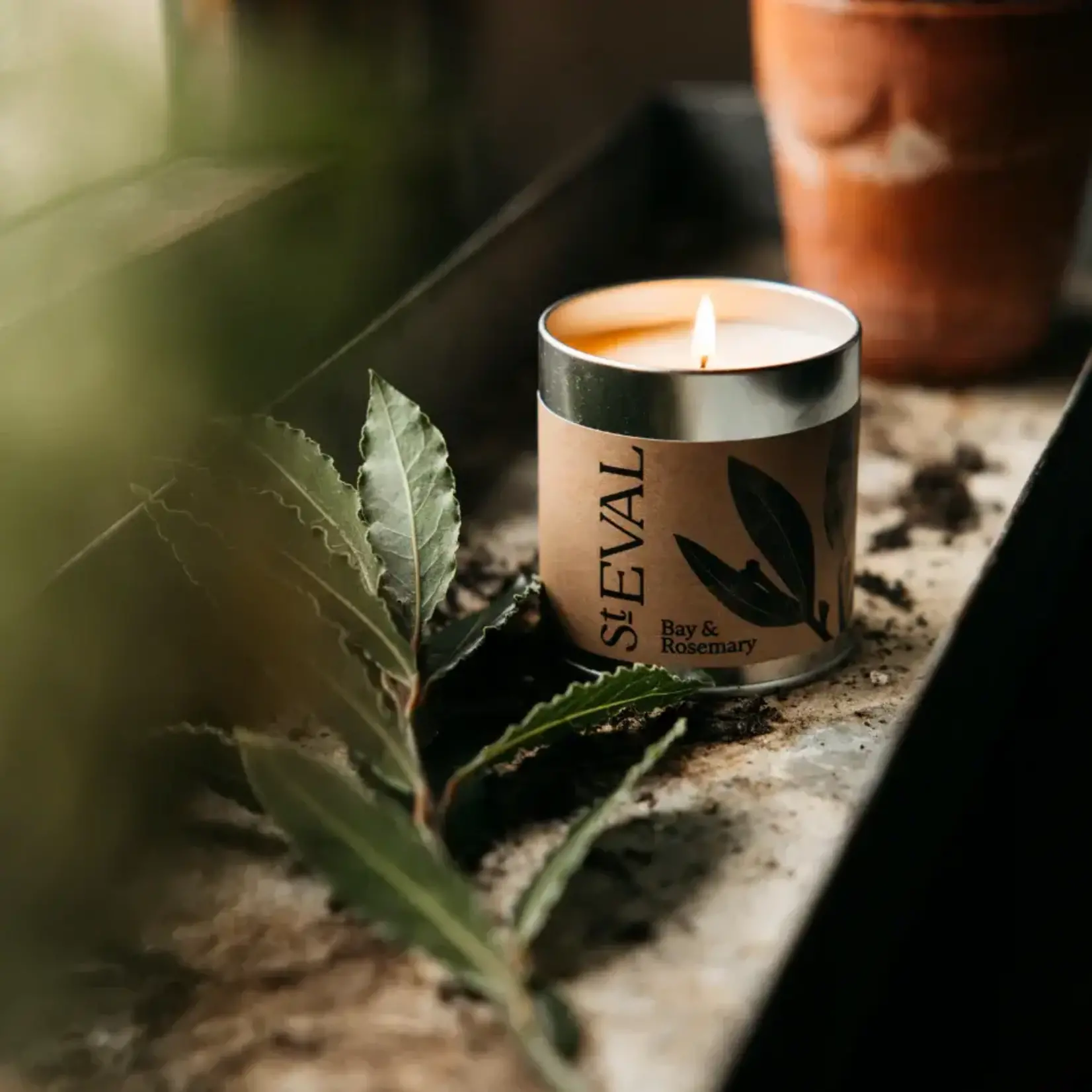 St. Eval St Eval Bay and Rosemary Tin Candle
