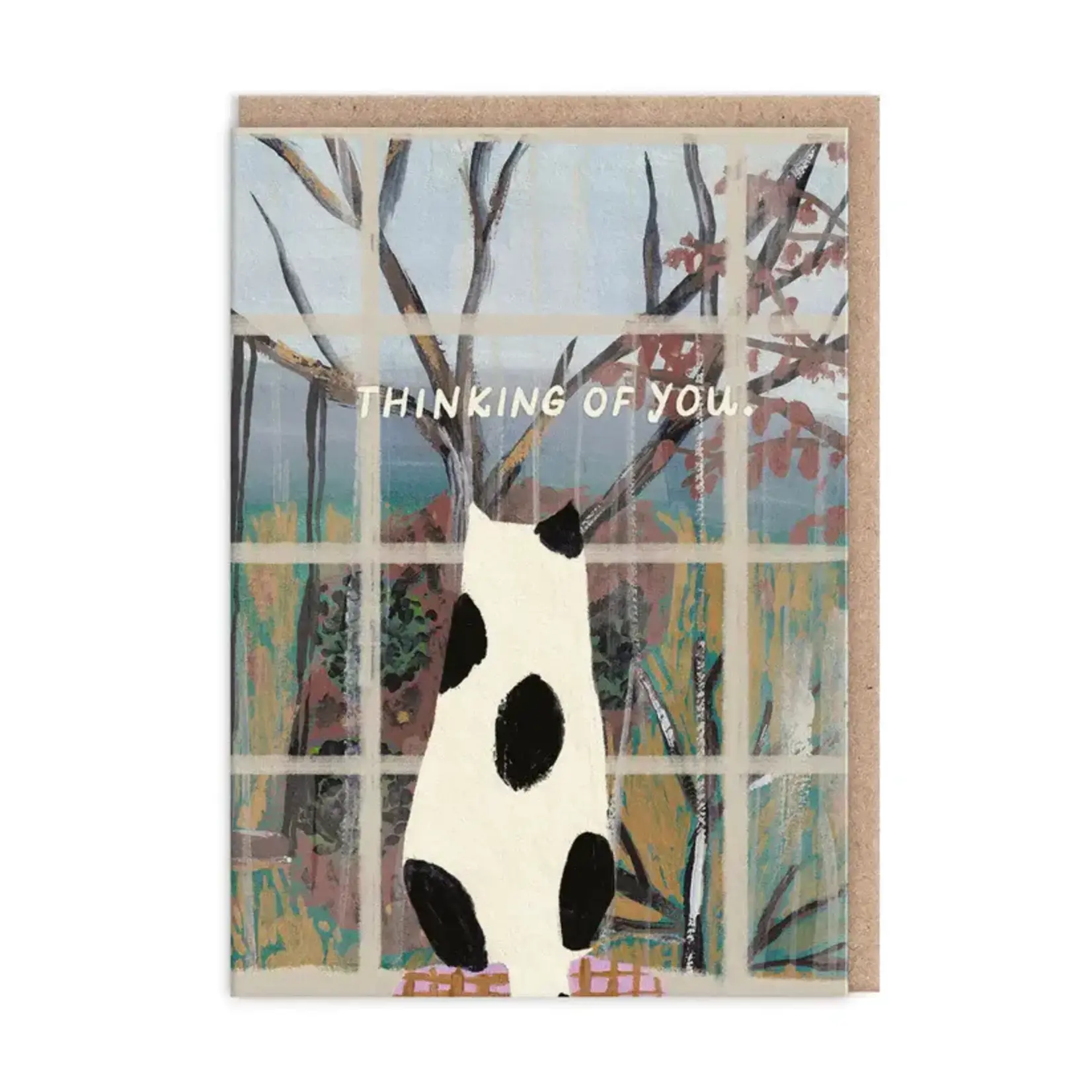 Ohh Deer Cat Window Thinking Of You Card