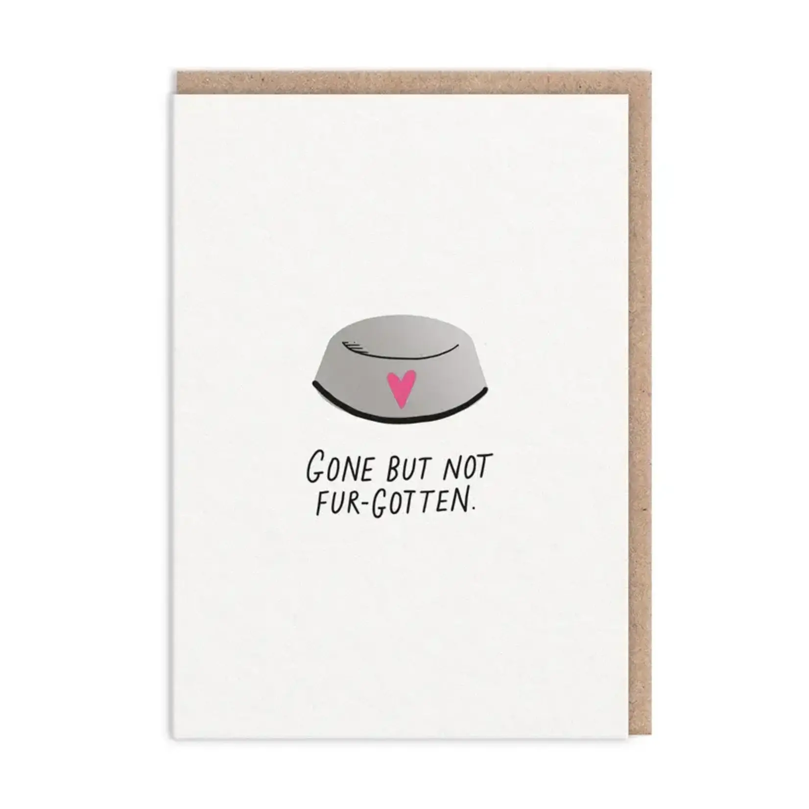 Ohh Deer Gone But Not Fur-gotten Pet Sympathy Card