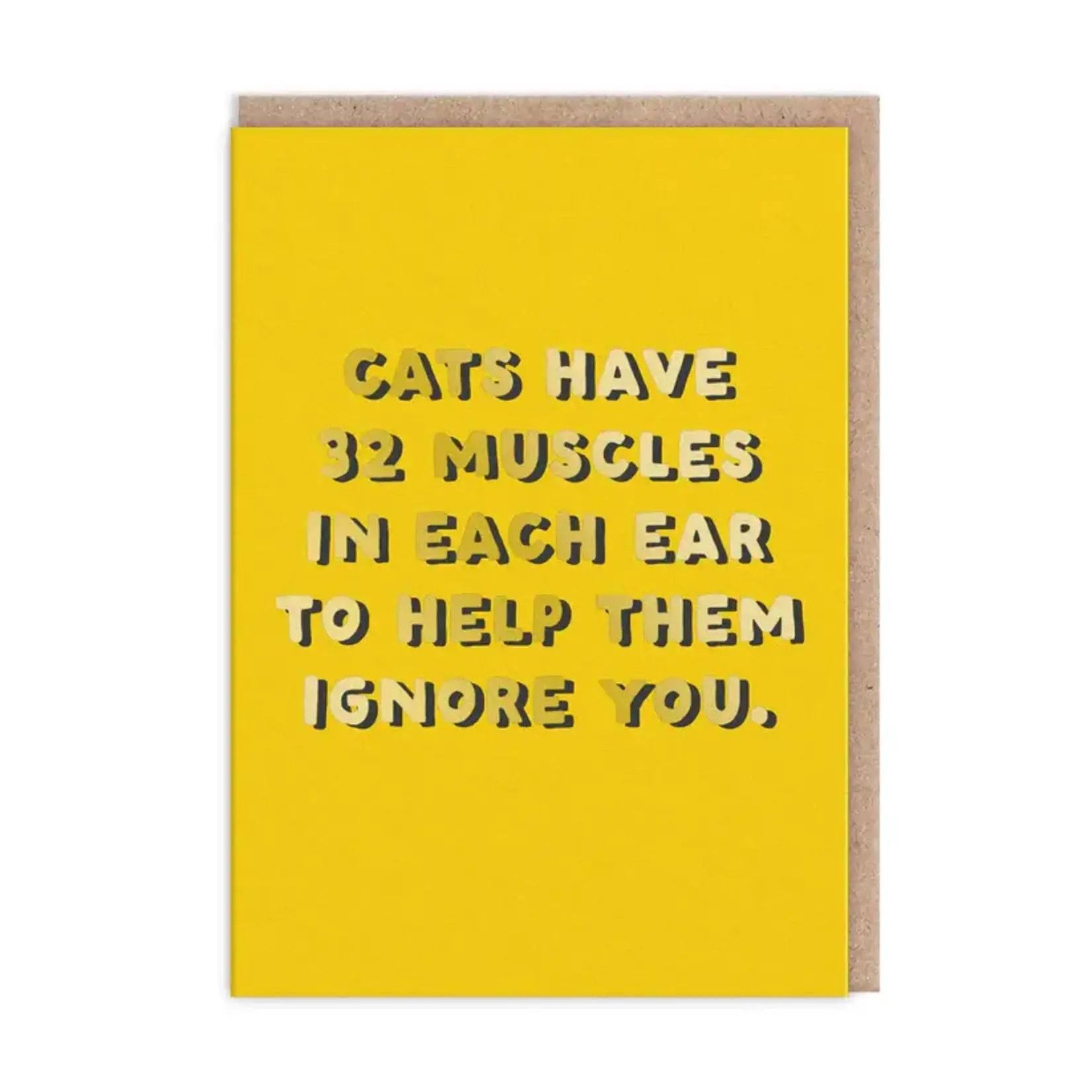 Ohh Deer 32 Muscles Cats Greeting Card