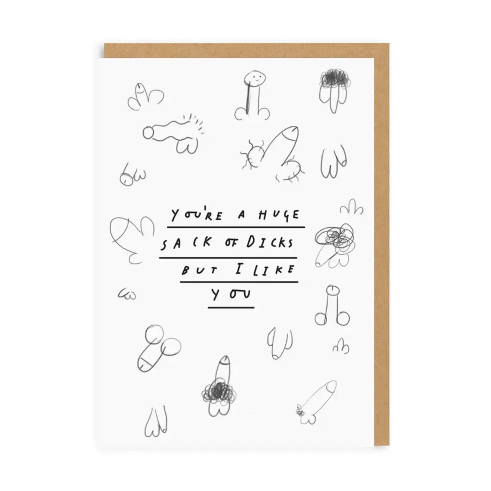 Ohh Deer Sack 'O Dicks Greeting Card
