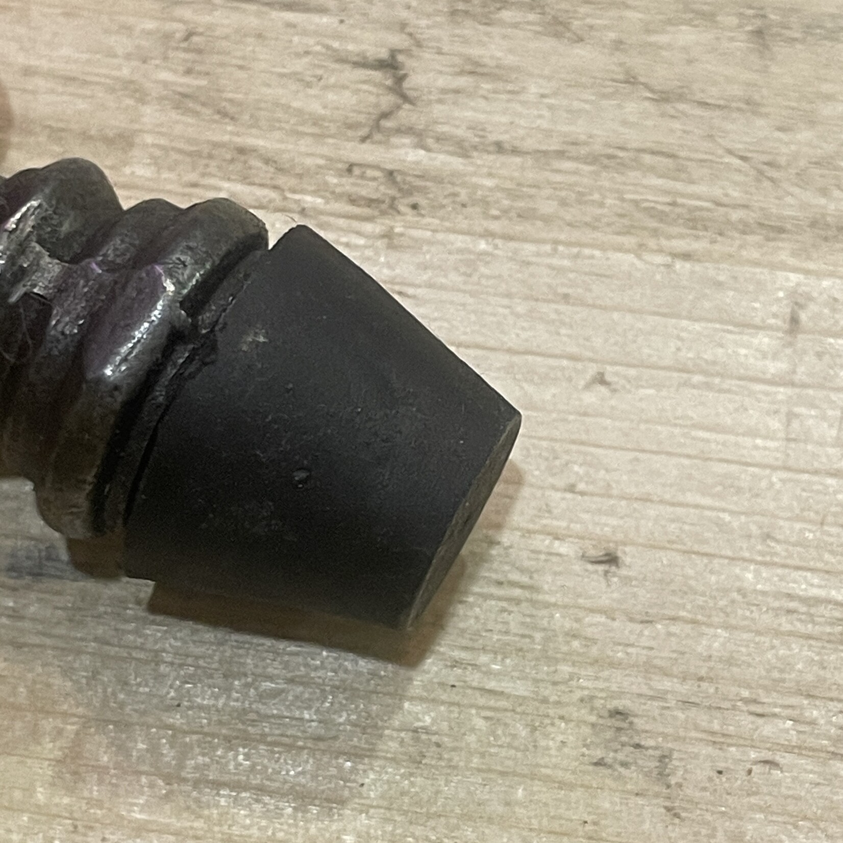 IRON RANGE Door Stop Wall Fixing with Thread Cast Antique Iron 100mm