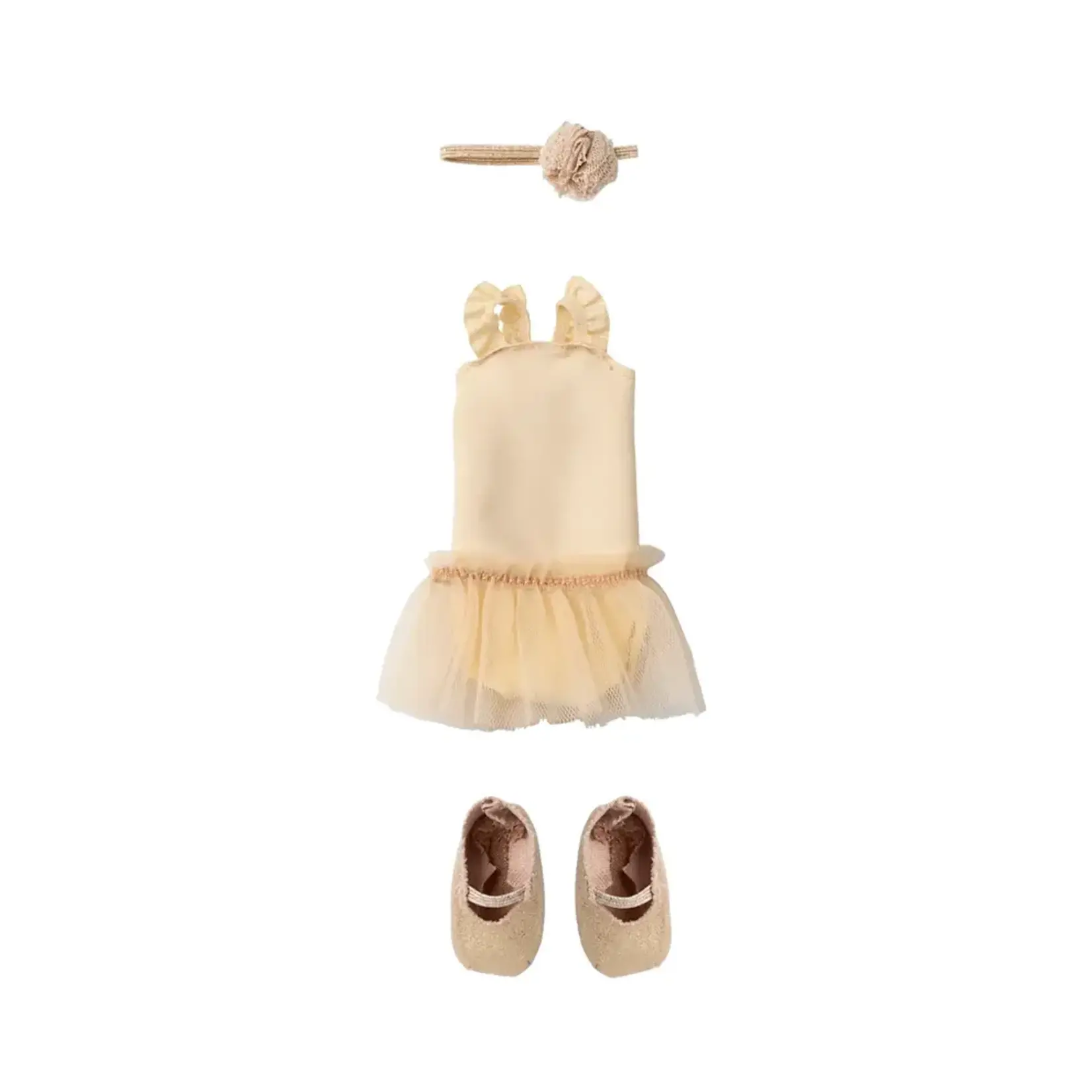 Maileg Maileg Ballet suit and skirt cream Size 2 CLOTHES
