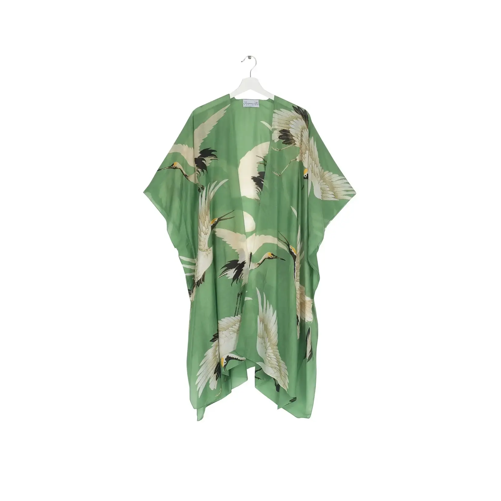 ONE HUNDRED STARS Stork Pea Green Throwover