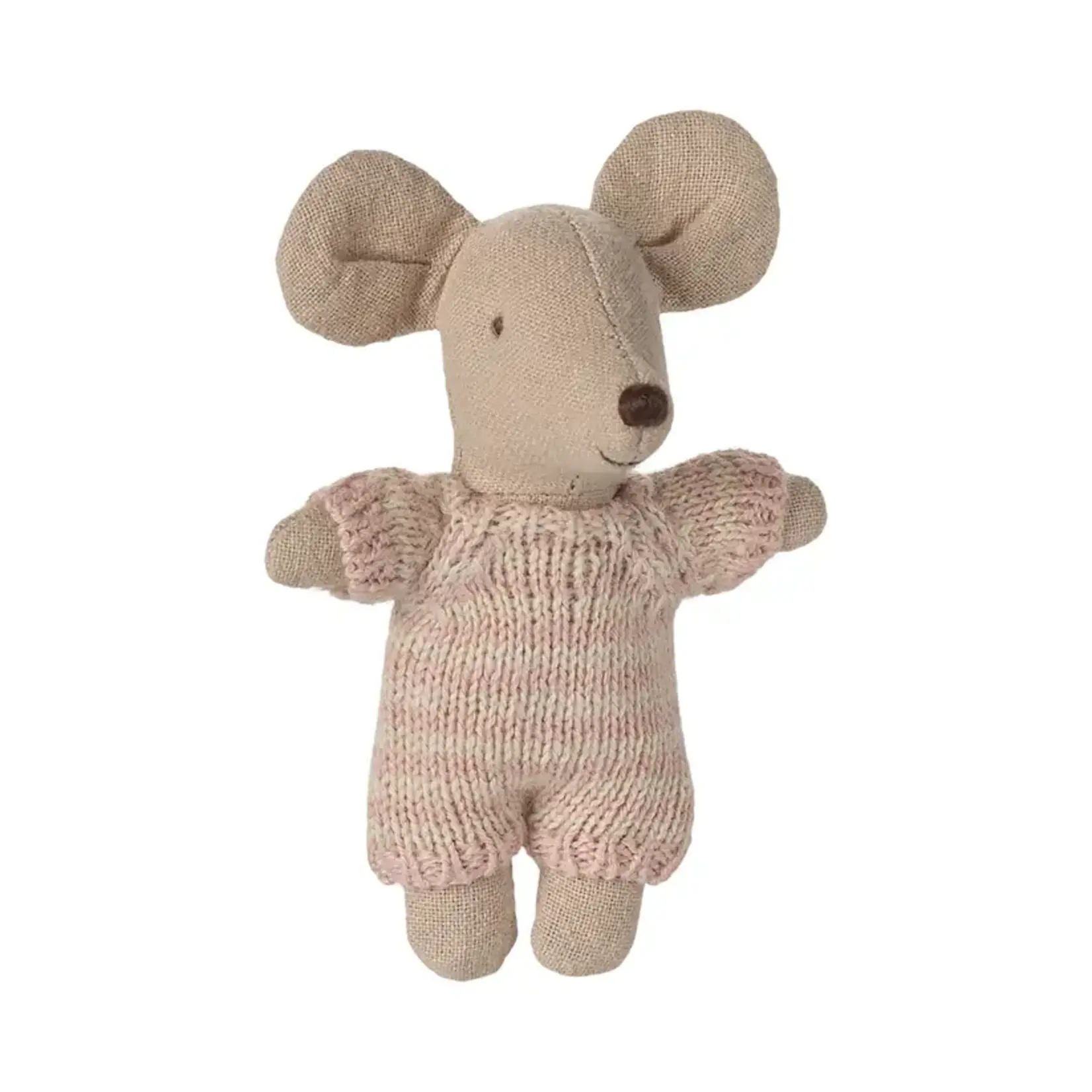 Maileg Maileg Baby mouse in carry cot - Rose