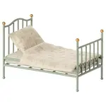 Maileg Vintage single bed Mouse - Mint