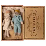 Maileg Maileg Mum and Dad mice in cigarbox