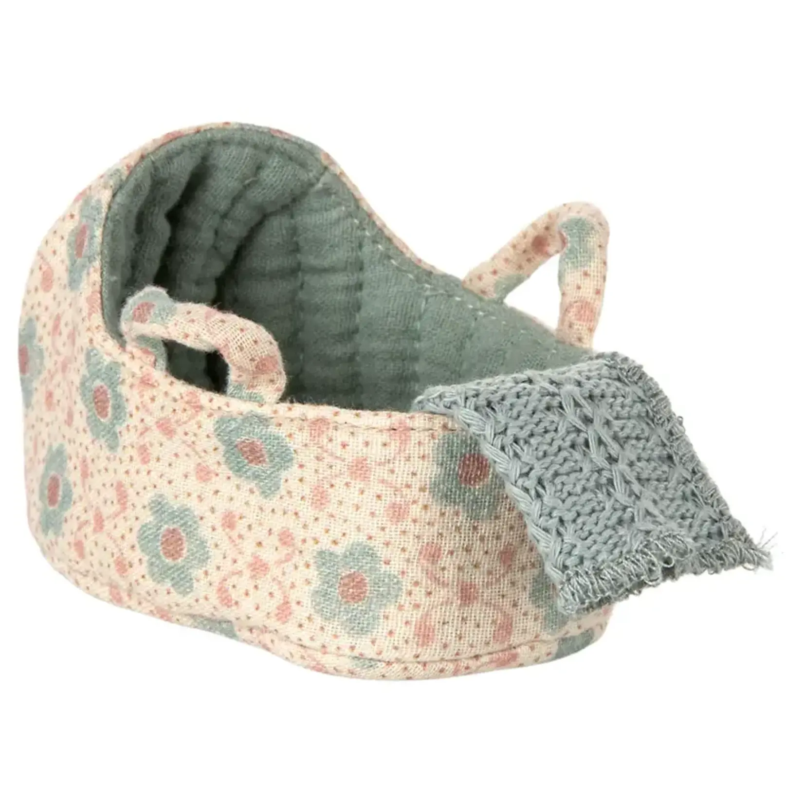 Maileg Maileg Carry cot for Baby mouse - Blue