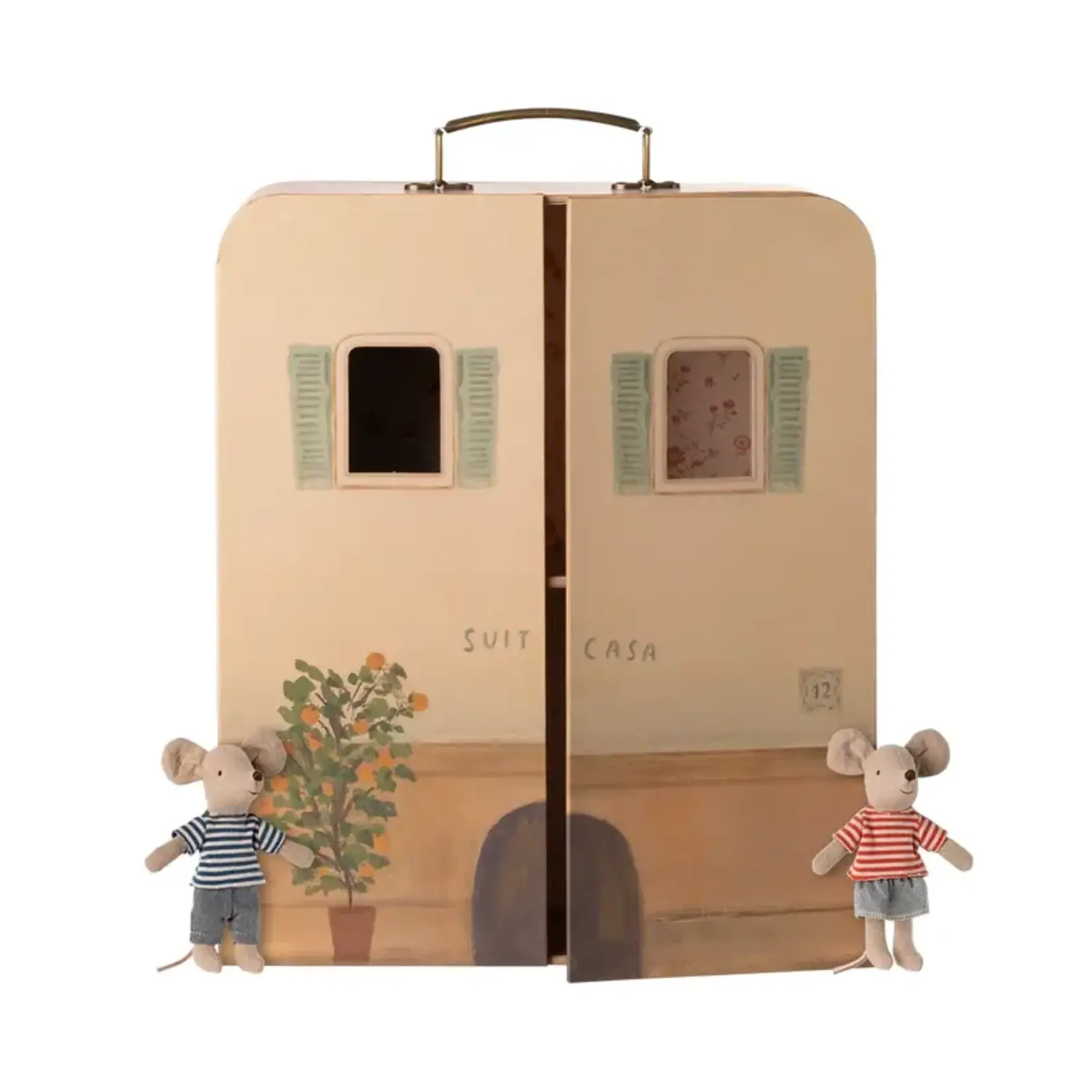 Maileg Maileg SuitCasa Little sister and brother mouse