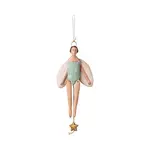 Maileg Maileg Hanging Angel jumping jack with halo Small - Mint