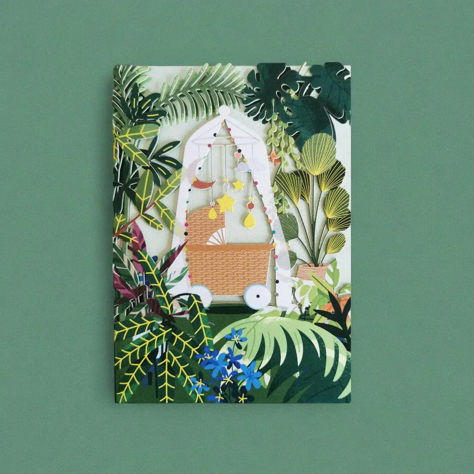 AllJoy Design Baby Foliage Laser Cut Card