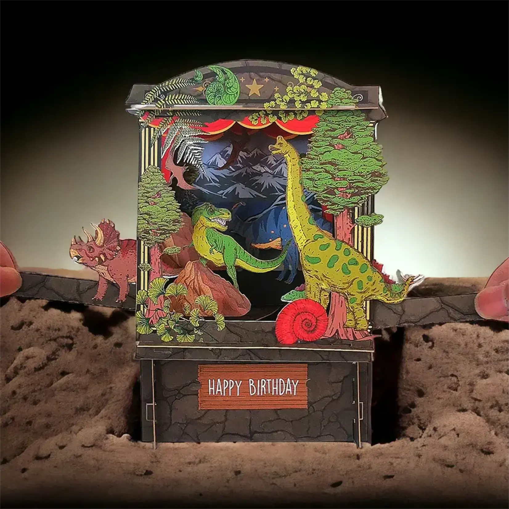 AllJoy Design Dinosaurs Pop Up 3D Theatre Card