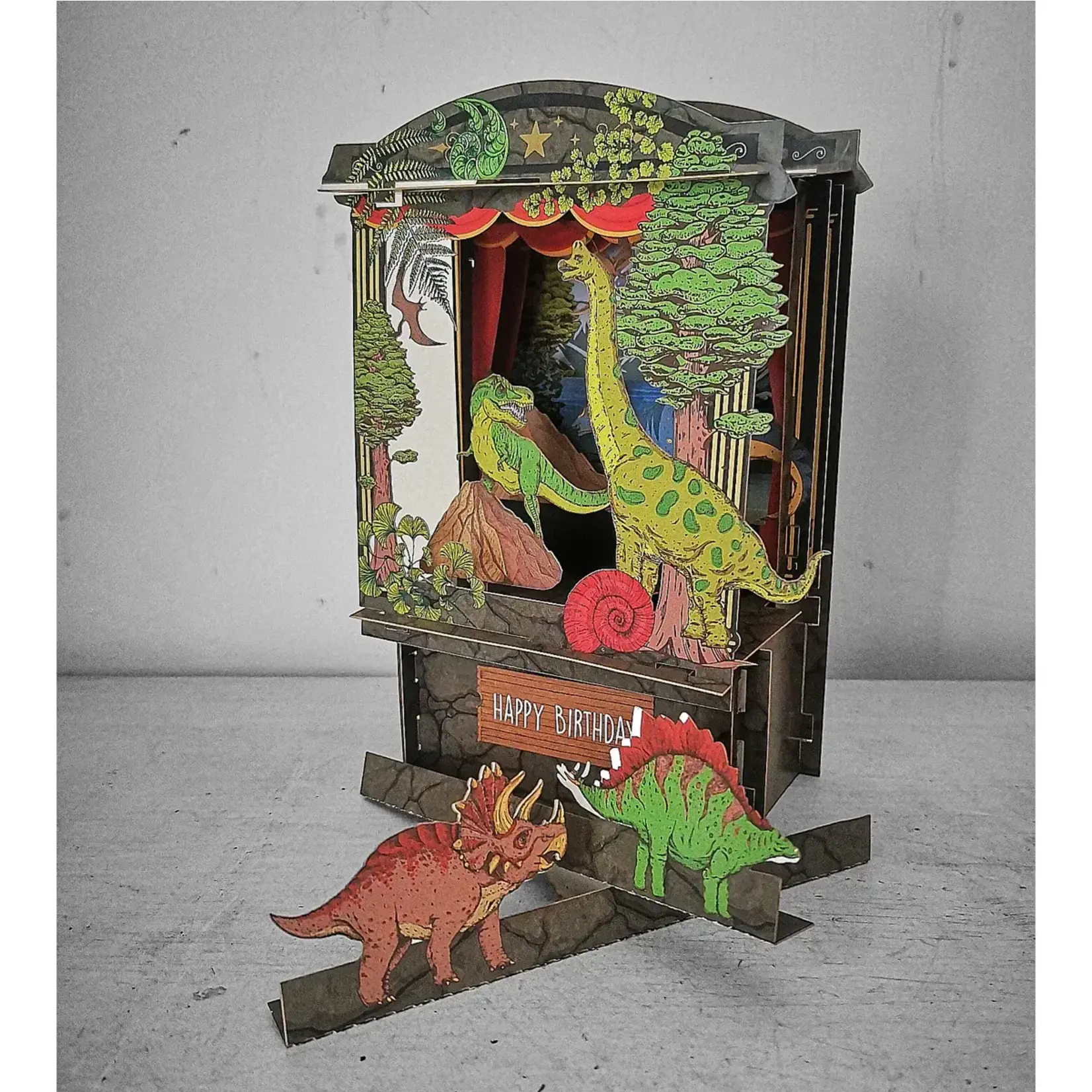AllJoy Design Dinosaurs Pop Up 3D Theatre Card
