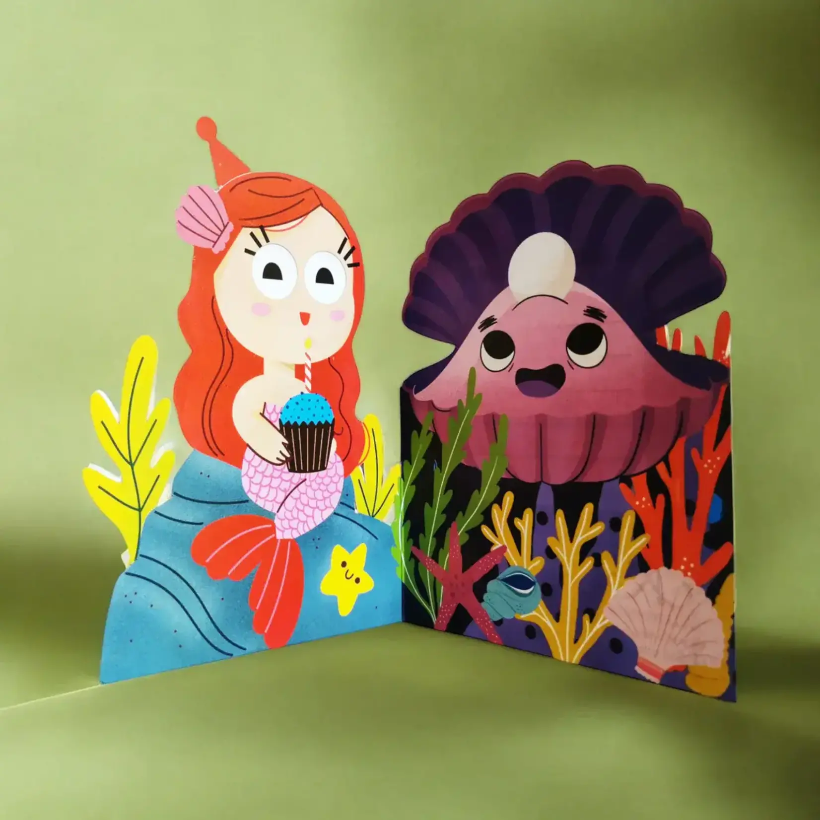 AllJoy Design Mermaid Jiggly Eyes Card