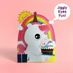 AllJoy Design Unicorn Jiggly Eyes Card