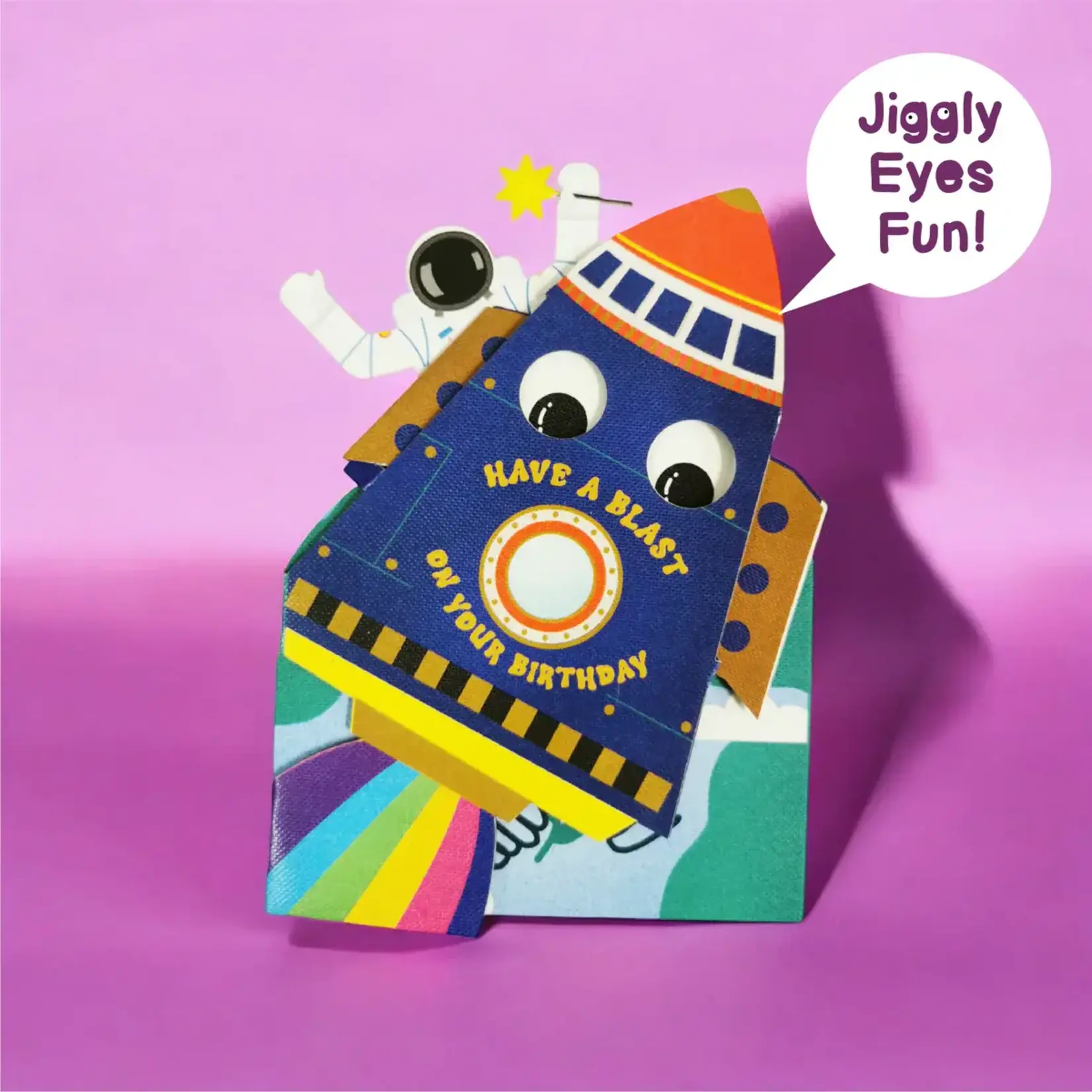 AllJoy Design Rocket Jiggly Eyes Card