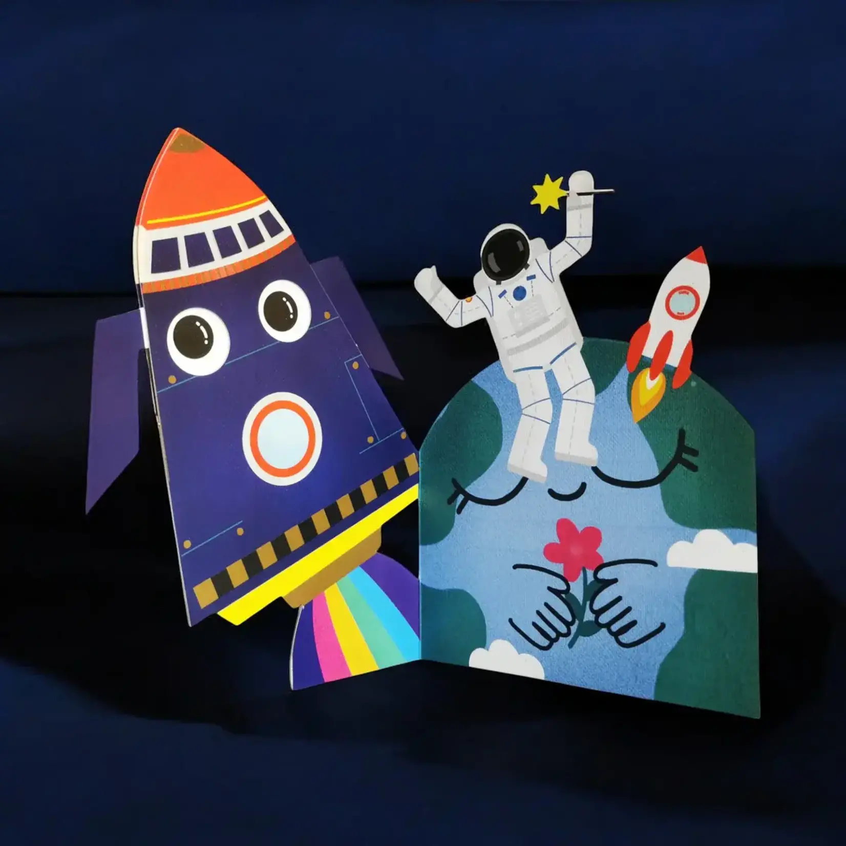 AllJoy Design Rocket Jiggly Eyes Card