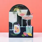 AllJoy Design Birthday drinks Cocktails Laser Cut Card