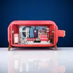 AllJoy Design Red London 3D Bottle Card