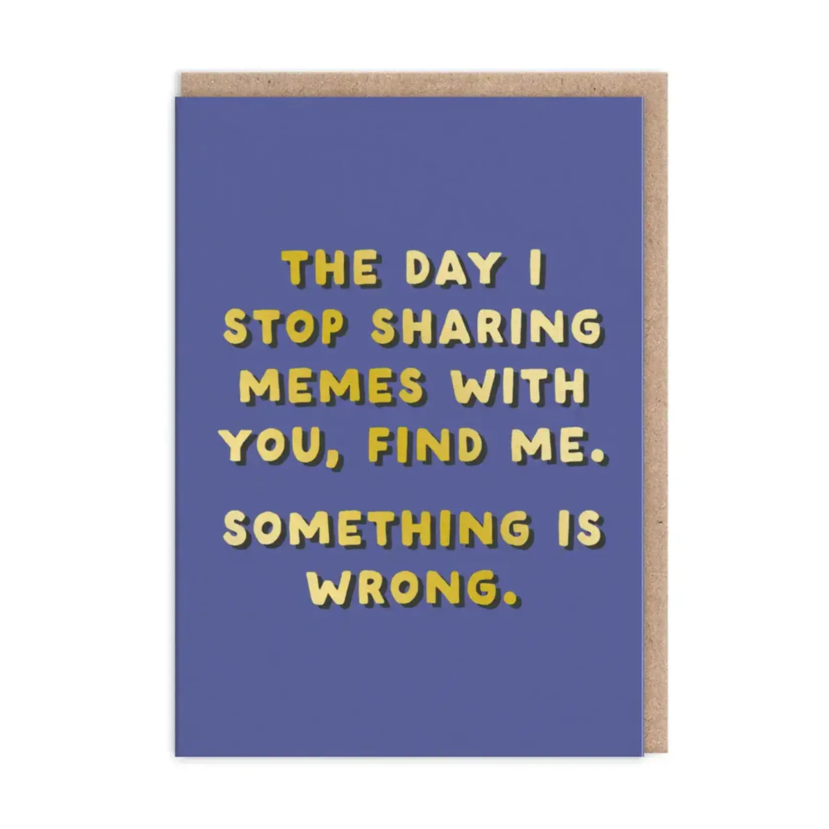 Ohh Deer Sharing Memes Greeting Card
