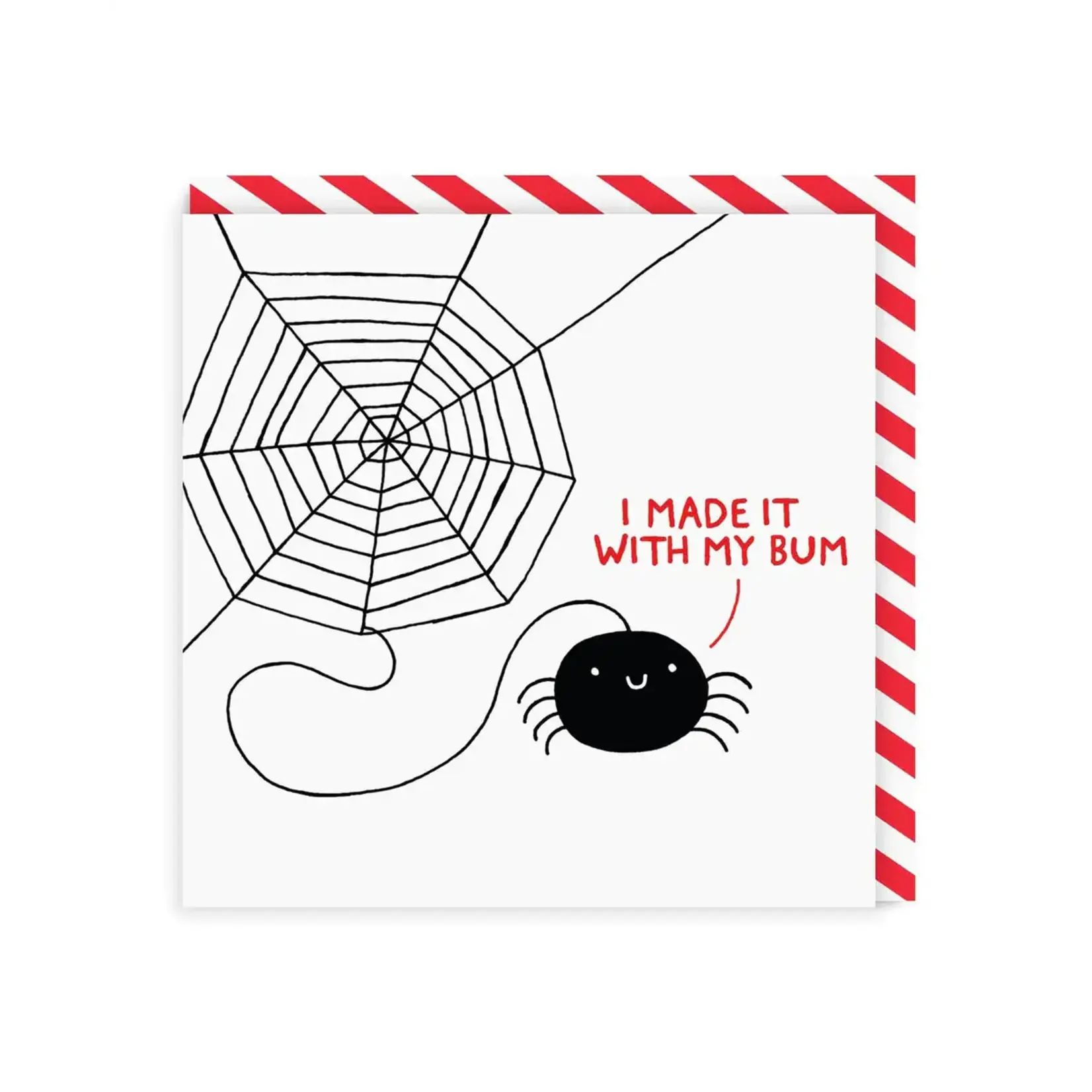 Ohh Deer I Made It With My Bum Square Greeting Card