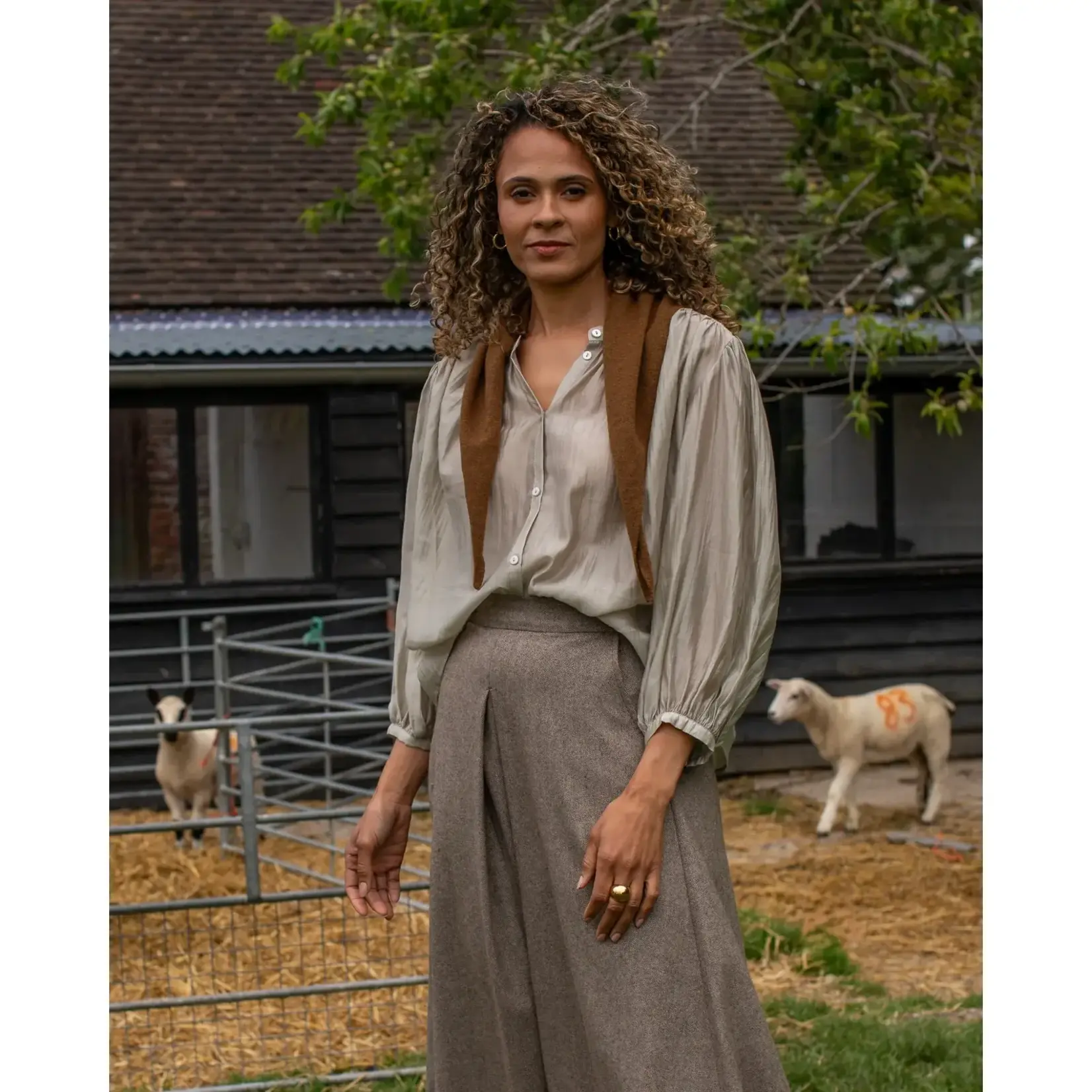 Chalk Dawn Blouse Taupe