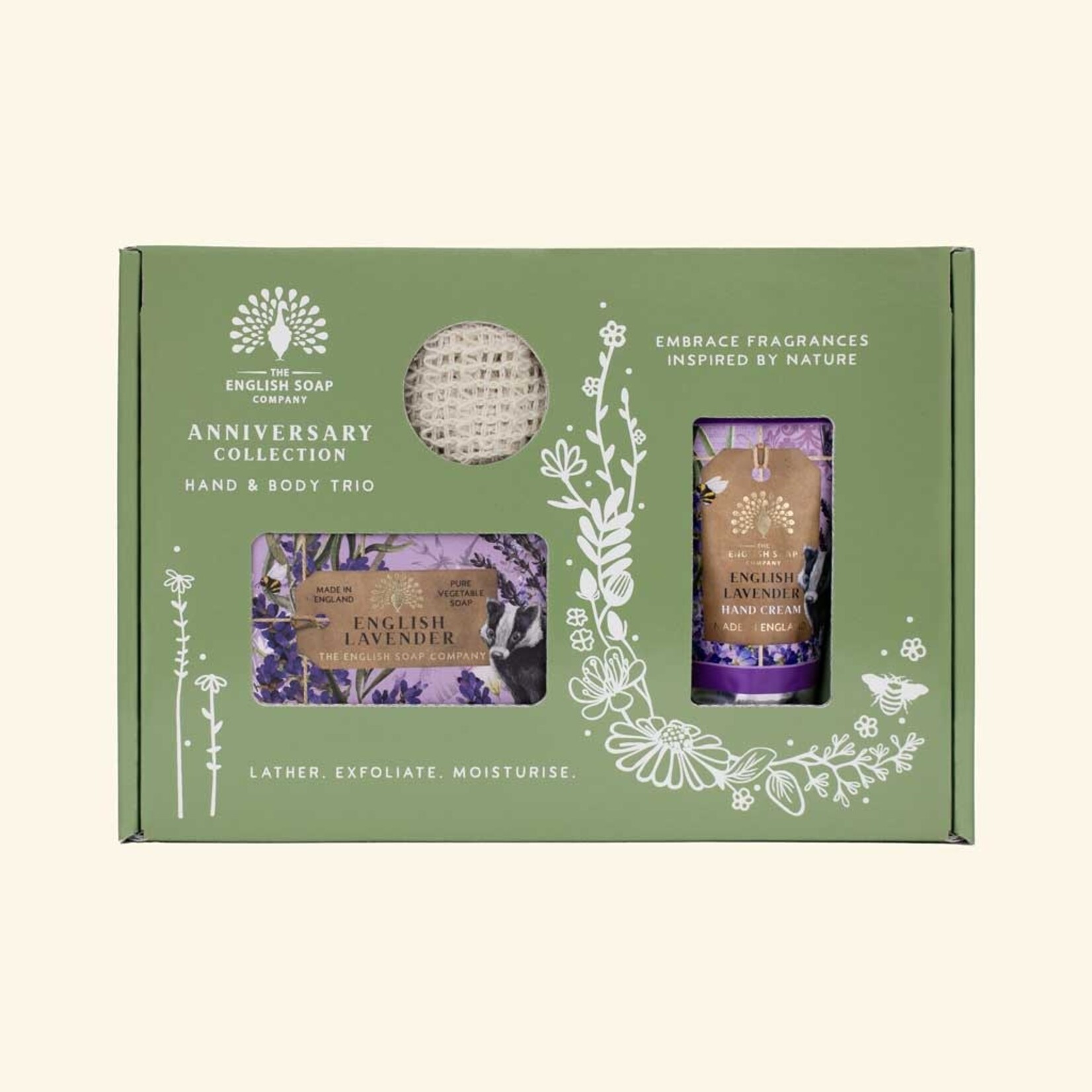 English Soap Company English Lavender Trio Gift Set Anniversary Collection