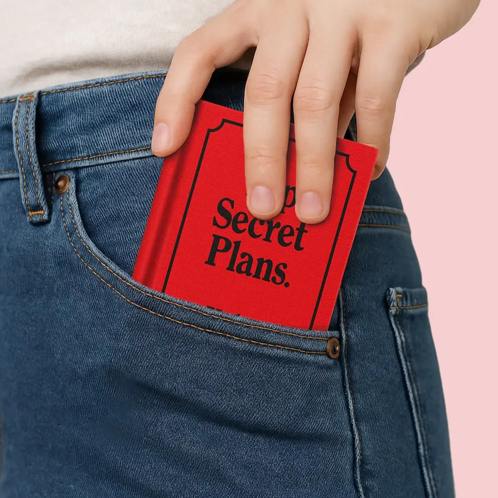 Ohh Deer Top Secret Plans Tiny A7 Fabric Notebook