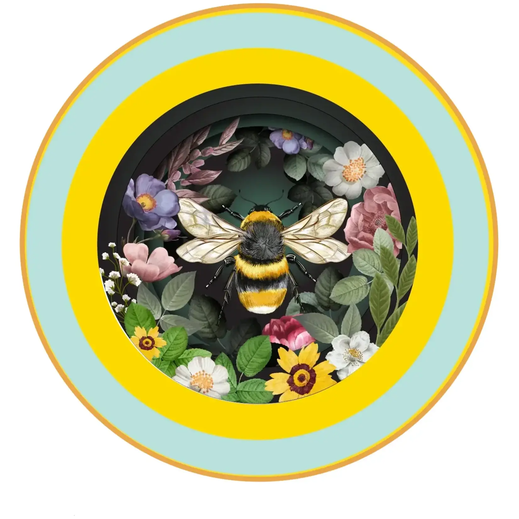 AllJoy Design Bee 3D Teacup Pop Up Card