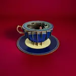 AllJoy Design Midnight Lighthouse 3D Teacup Pop Up Card