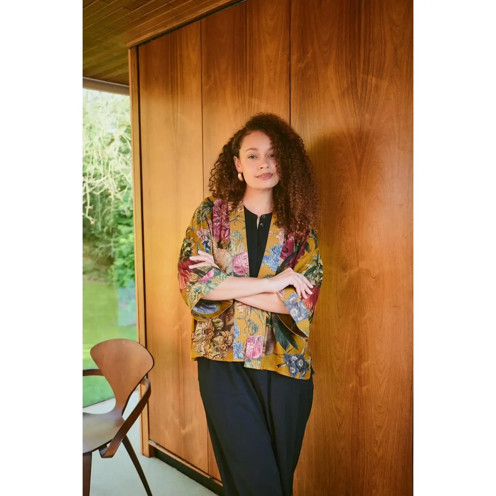 ONE HUNDRED STARS Primula Gold Kimono