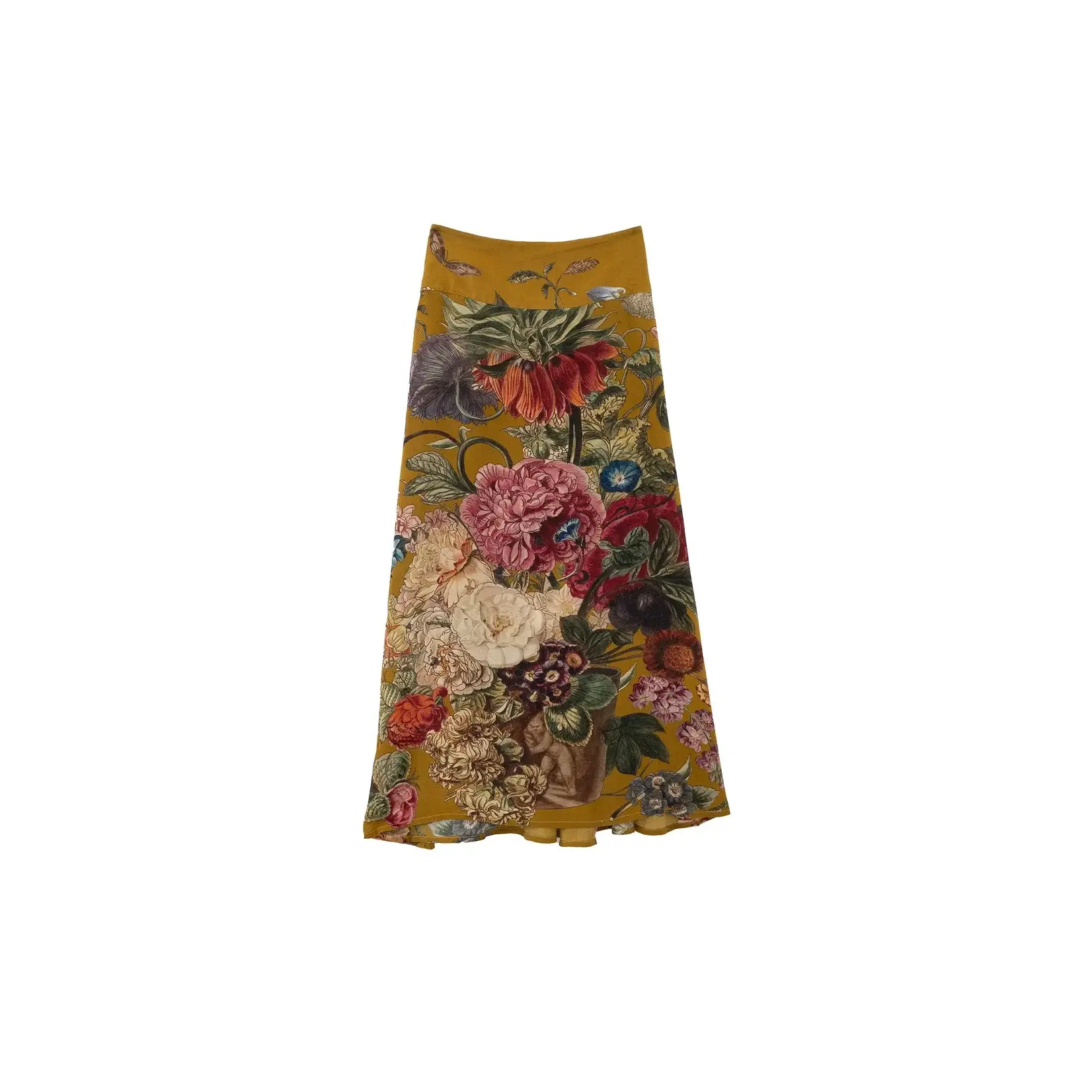 ONE HUNDRED STARS Primula Gold A-line Maxi Skirt