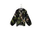 ONE HUNDRED STARS Orchid Black Pussy Bow Blouse