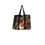ONE HUNDRED STARS Primula Black Velvet Tote Bag