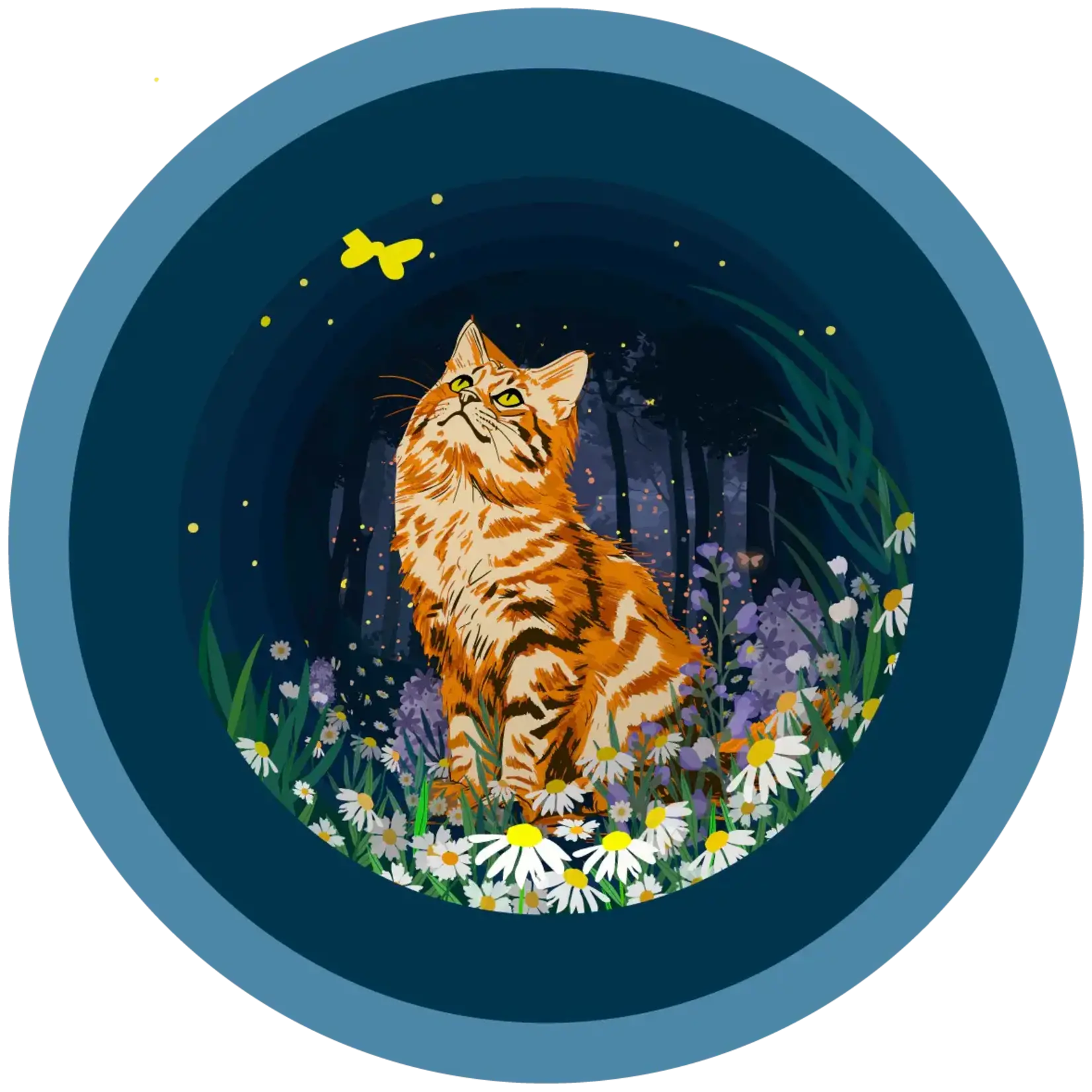 AllJoy Design Cat 3D Teacup Pop Up Card