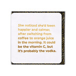 WORDY CARDS Juice in the Morning Vodka Card