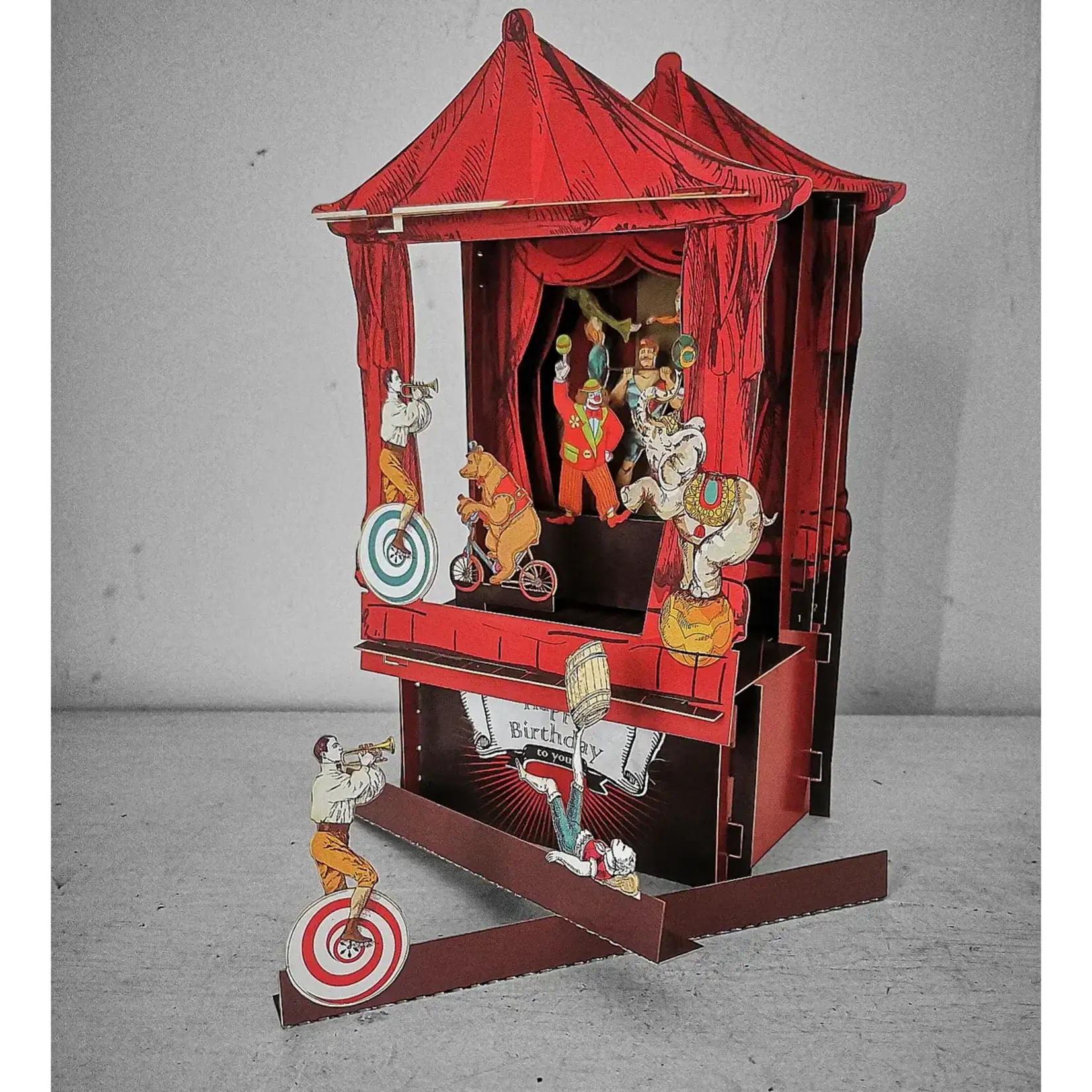 AllJoy Design Circus Theatre 3D Pop Up Card