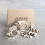 East of India Natural little Noah's ark set in box