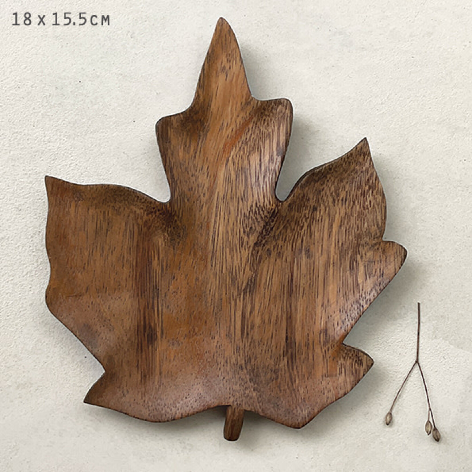 East of India Large Maple Flat leaf bowl