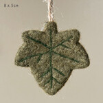 East of India Ivy Felted Autumn leaf hanger