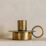 Grand Interiors Antique Gold Candle Holder