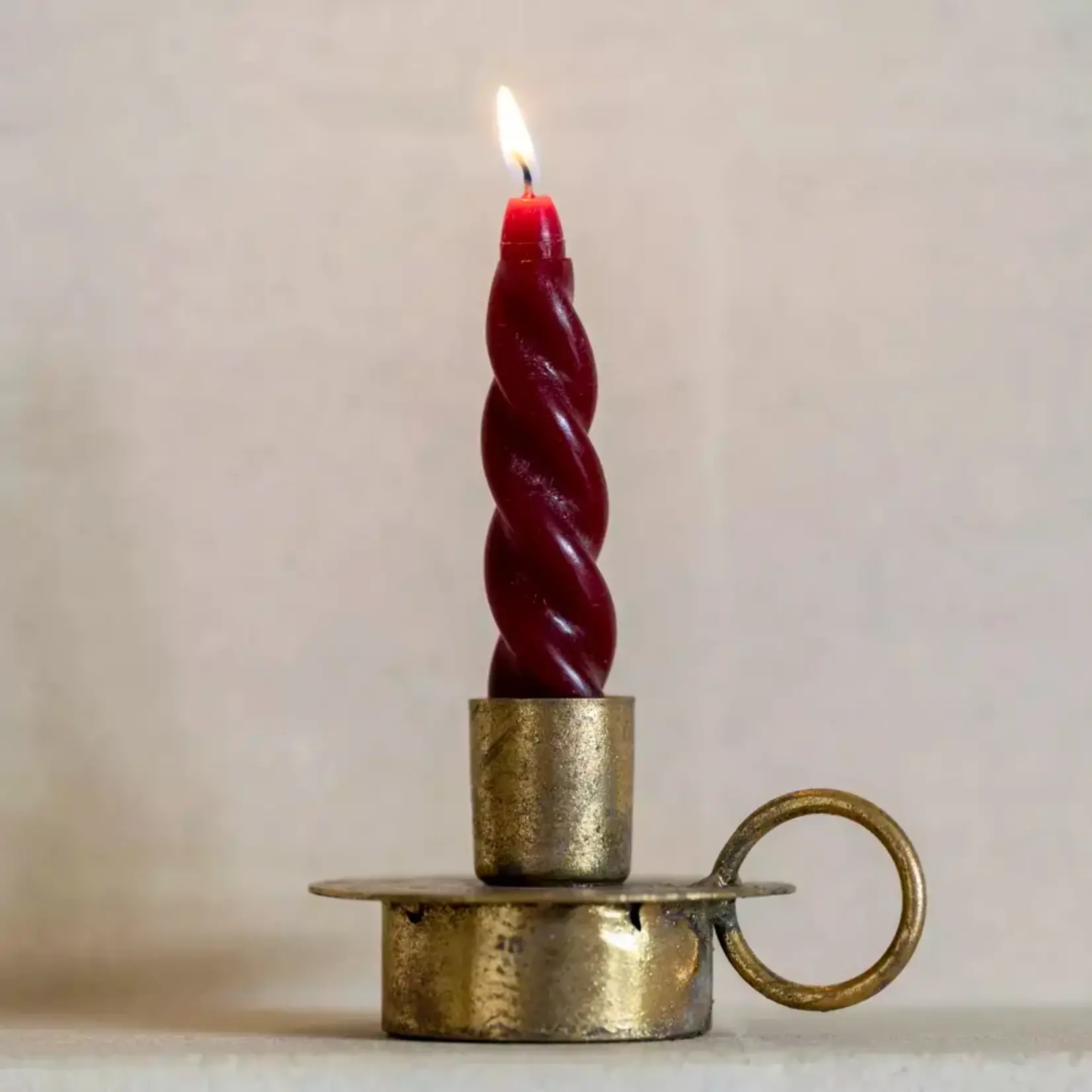 Grand Interiors Antique Gold Candle Holder