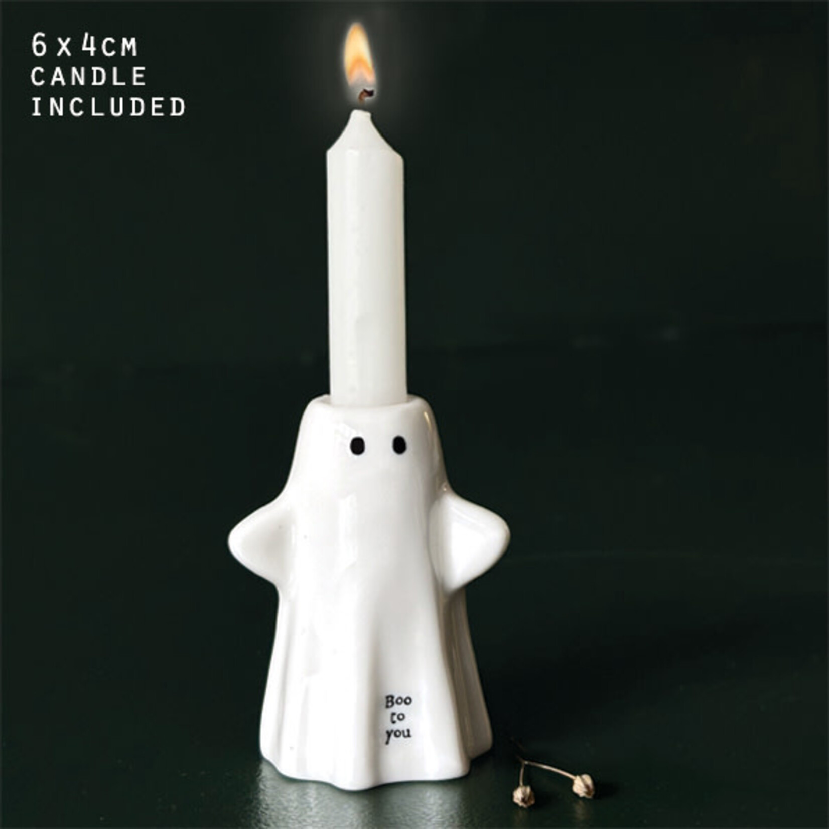 East of India Ghost candle holder Boo to you