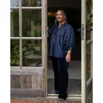 Chalk Tabby Pant Velvet Navy