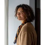 Chalk Luna Scarf Large Leopard Print